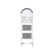ESCALERA METAL 3 ESCALONES GRIS