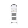 ESCALERA METAL 3 ESCALONES GRIS