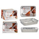 SET OF 4 RECTANGULAR ALUMINIUN TRAYS