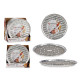 SET OF 4 ROUND GRILL/PIZZA ALUMIN TRAYS