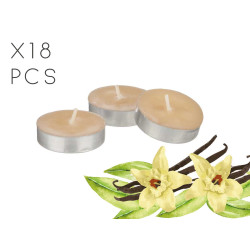 SET 18 VELAS TEA LIGHTS VAINILLA