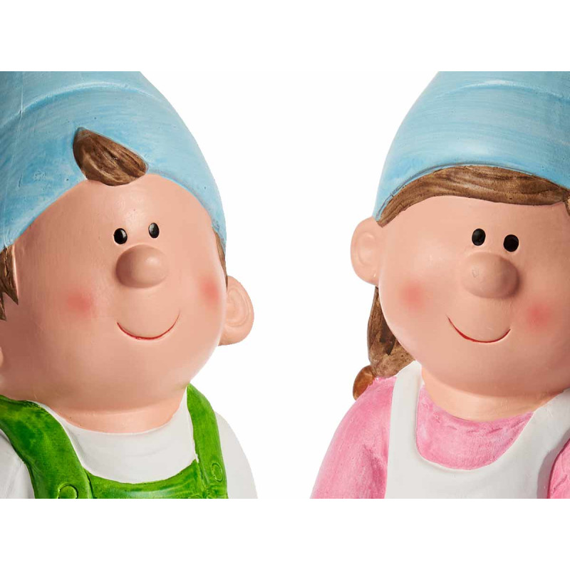 50CM BRIGHT COLORS CERAMIC ELF ASSORT 4