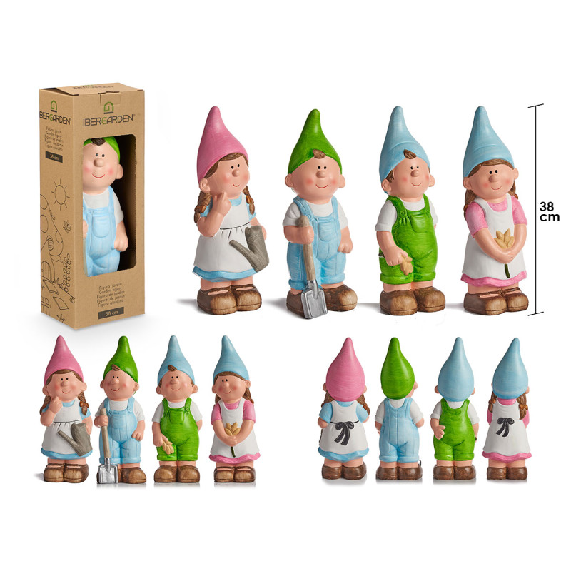 DUENDE CERÂMICA 38CM CORES VIVAS SURT 4 