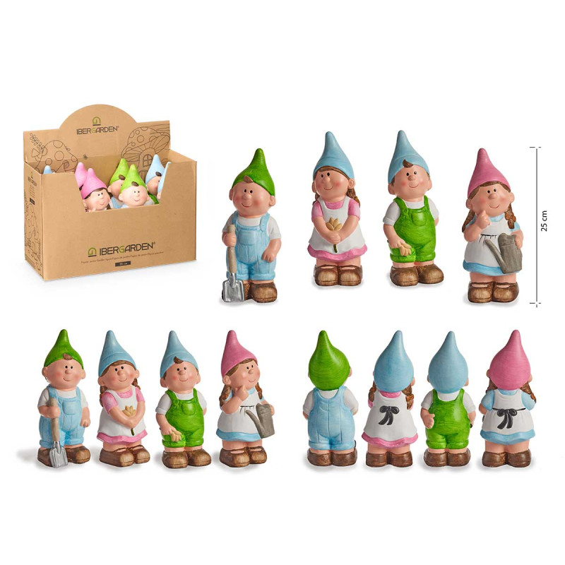 DUENDE CERÂMICA 25CM CORES VIVAS SURT 4