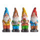 50CM BRIGHT COLORS CERAMIC DWARF ASSORT 4