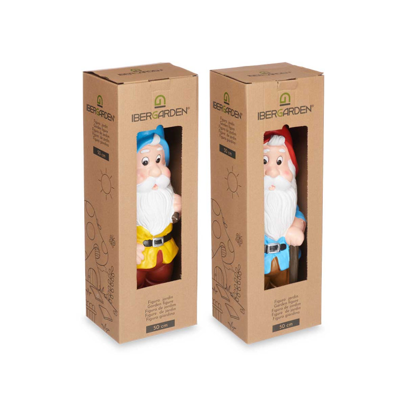 50CM BRIGHT COLORS CERAMIC DWARF ASSORT 4
