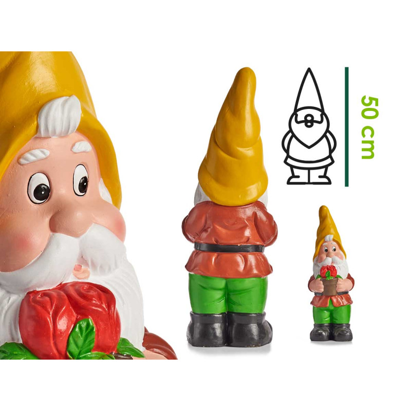 50CM BRIGHT COLORS CERAMIC DWARF ASSORT 4