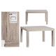 TABLE AUXILIAIRE BOIS GRIS 79X50X45CM