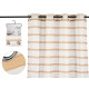 140X260 CM BROWN WITH STRIPES CURTAIN 