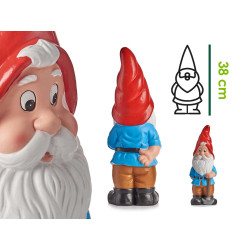 NAIN JARDIN CERAMIQUE  38CM COULEURS VIVES SET 4