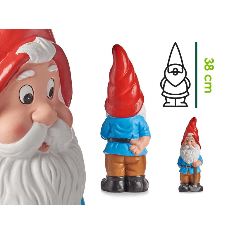 38CM BRIGHT COLORS CERAMIC DWARF ASSORT 4