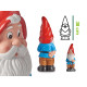 38CM BRIGHT COLORS CERAMIC DWARF ASSORT 4