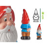 NAIN JARDIN CERAMIQUE  38CM COULEURS VIVES SET 4