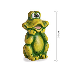 CERAMIC GARDEN FROG 30CM 