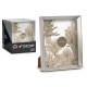 PORTEPHOTO PLASTIQUE MOULURE ARGENT 20X25CM