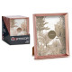 PORTEPHOTO PLASTIQUE MOULURE CUIVRE 20X25CM