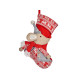 CHAUSSETTE DE NOEL SOURIS GRIS 50CM