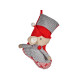 CHAUSSETTE DE NOEL SOURIS ROUGE 50CM