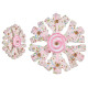 FIOCCO DI NEVE ROSA 17CM 