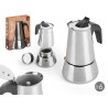 CAFETERA INDUCCION JARRA 6 TAZAS ACERO