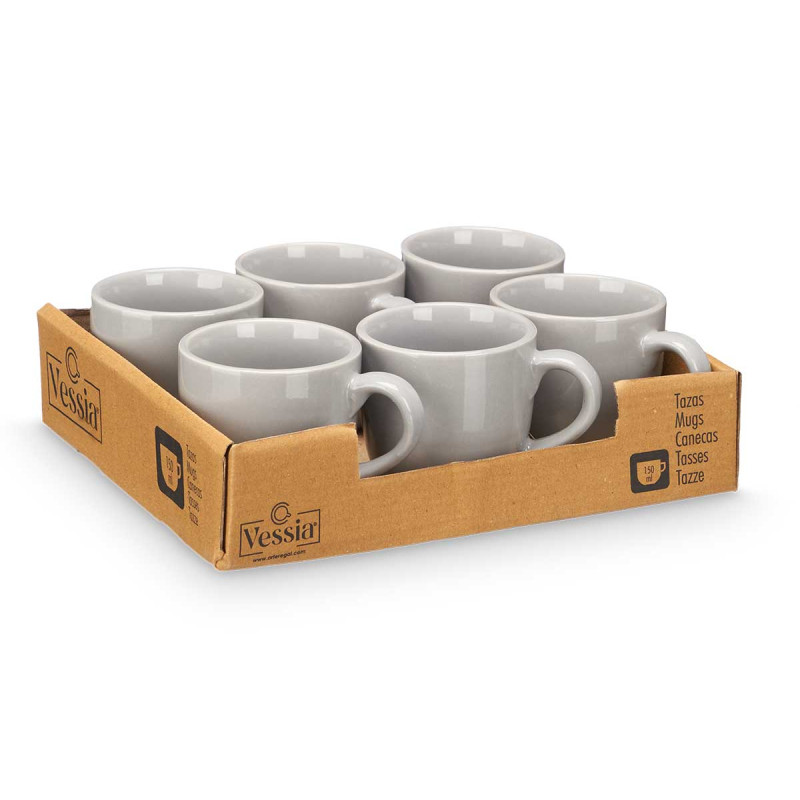 GREY COFFEE CUP 150 ML