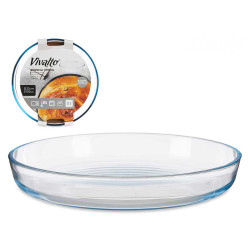 BANDEJA VIDRO REDONDA BOROSILICATO 32CM