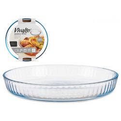 BANDEJA VIDRO REDONDA OPTICA BOROSILICATO 32CM