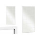 WHITE WINDOW MIRROR 180X90CM