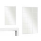 WHITE WINDOW MIRROR 150X90CM