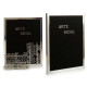 BLACKBOARD SILVER FRAME WITH LETTER 144