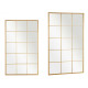 WINDOW MIRROR GOLD 150X90CM