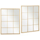WINDOW MIRROR GOLD 120X90CM
