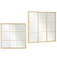 WINDOW MIRROR GOLD 90X90CM