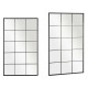 BLACK WINDOW MIRROR 150X90CM