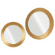 GOLDEN ROUND MIRROR 80CM