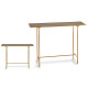 BLACK AND GOLDEN RECTANGLE TABLE