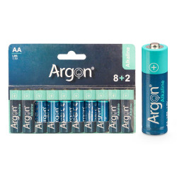 PILE ALCALINE ARGON LR6 AA 10 PACK