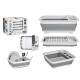  ADJUSTABLE DISH RACK WHITE AND GREY