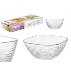 SET 7 PIECES STRIPES 1 LARGE BOWL 6 SMALL BOWLS