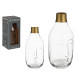 CRYSTAL VASE FACE TRANSPARENT