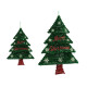 ALBERO DI NATALE DECORAZIONE PARETE CON LED VERDI