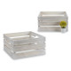 DISTRESSED WHITE BOX 41X31X20 CM