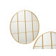 ROUND WALL MIRROR 100CM GOLD