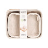 SET 3 ORGANIZZATORI BAMBU BIANCO 2 DIMENSIONI 