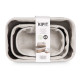 SET 3 BAMBOO WHITE ORGANISERS 3 SIZES