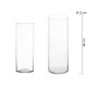 VASE VERRE CYLINDRE 40CM DIAM 15 CM 