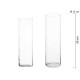 VASE VERRE CYLINDRE 50CM DIAM 15 CM 