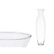 VASE EN VERRE GOULOT LARGE 70CM 