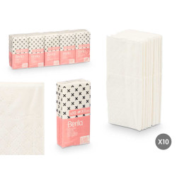 CONJ 10 PACOTES DE LENÇOS DE PAPEL 3 CAPAS
