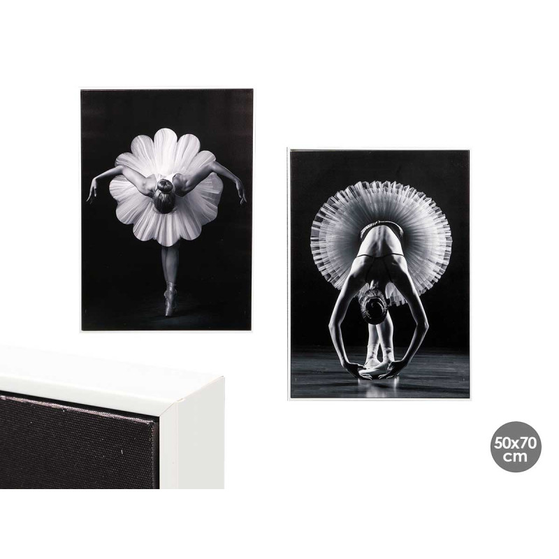 QUADRO TELA CORNICE BALLETTO ASS 2 50X70